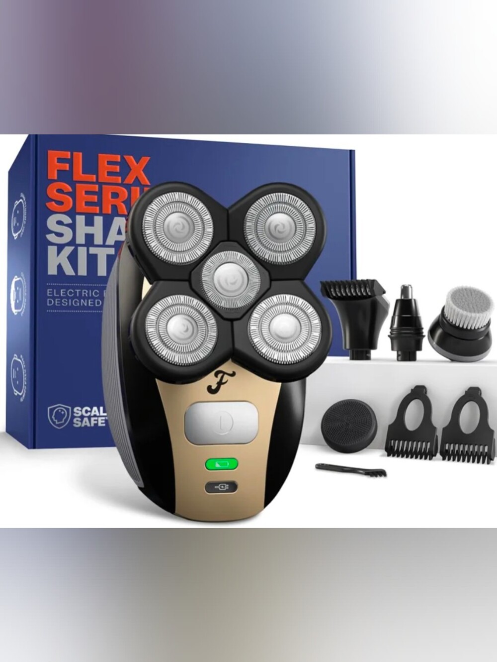 Freebird FlexSeries Electric Head & Body Hair Shaver - Mens Cordless
